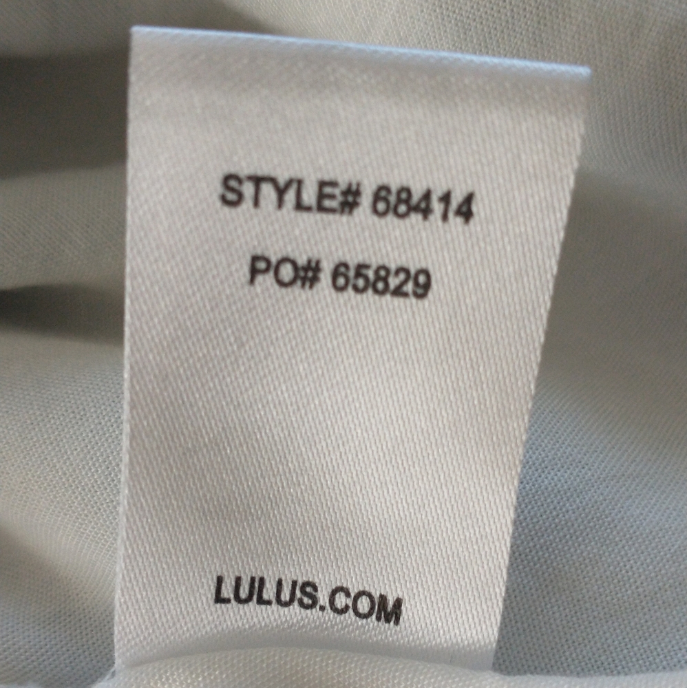 Lulu's green chambray striped ruffle romper S - Picture 10 of 10